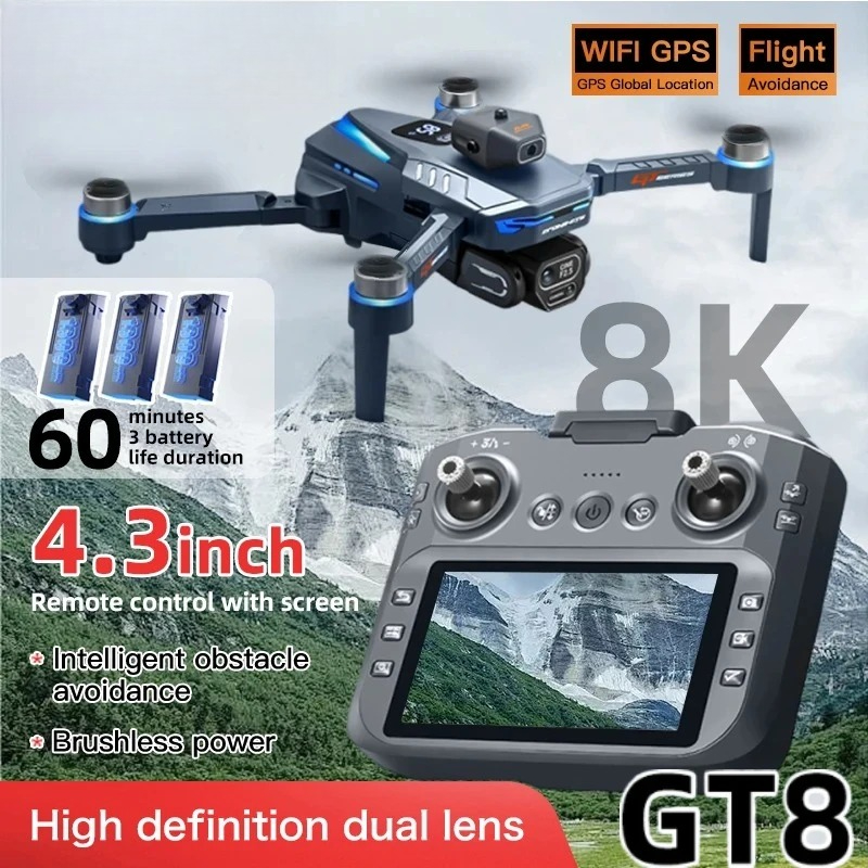 Drone Thermal Imaging - طائرة بدون طيار GT8 الأصلية بدقة